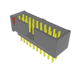 Samtec-ZSS-110-01-G-D-450-07 Connector Headers and PCB Receptacles Conn Elevated Shrouded Header HDR 20 POS 2.54mm Solder ST Top Entry Thru-Hole Bulk