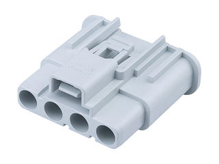 2018410041 - MultiCat High-Power Inline Receptacle Housing, 4 Circuits, Gray, Key B