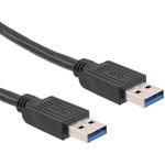 CnC Tech, LLC-103-1020-BL-00100 Cable Assembly USB Cable Assembly USB 1m USB 3.0 Type A to USB 3.0 Type A 9 to 9 POS M-M 24AWG/28AWG