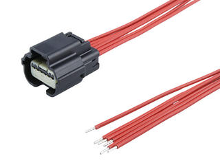 2264611064 - MX64 Female-to-Pigtail Off-the-Shelf (OTS) Cable Assembly, Single Row, 600.00mm Length, Tin (Sn) Plating, 6 Circuits, Black