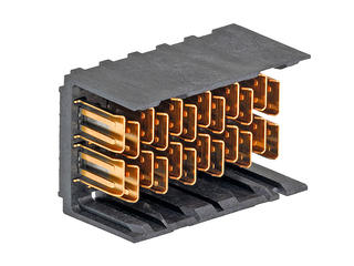 1717451208 - Impel 90 Ohm, 2 Pair Vertical Backplane Header, 1.90mm Pitch, Unguided, Open Endwalls, 12 Columns, 48 Circuits, Pin Length 5.50mm, Plated Through Hole Dimension 0.36mm