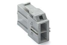 1510492202 - CP-6.5 Receptacle Housing, 6.50mm Pitch, Dual Row, Polarized, Positive Lock, 2 Circuits, Gray