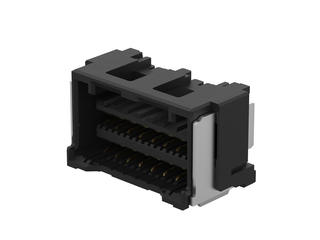 2132281671 - 1.50mm Pitch CLIK-Mate Wire-to-Board PCB Receptacle, Dual Row, Surface Mount, Right-Angle, 0.76µm Gold (Au) Plating, 16 Circuits, Black