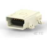 TE Connectivity-1734035-2 Connector USB Conn Mini USB 2.0 Type B RCP 5 POS 0.8mm Solder RA SMD 5 Terminal 1 Port T/R