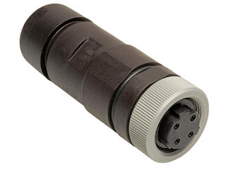 1300700045 - BradPower C-Size (1-1/8"-M29) Female Field Attachable, 4-Poles, Tri-Key, Straight