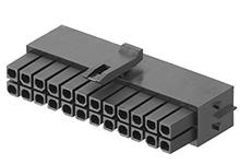 2064611800 - Micro-Fit+ Receptacle Housing, Dual Row, 18 Circuits, UL 94V-0, Glow-Wire Capable, Black