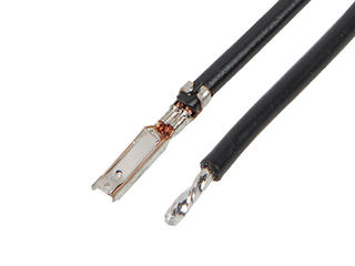 2178411124 - Pre-Crimped Lead Mizu-P25 Female-to-Pigtail, Tin (Sn) Plating, 300.00mm Length, 20 AWG, Black