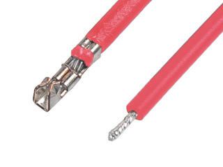 2149211123 - Pre-Crimped Lead PicoBlade Female-to-Pigtail, Tin (Sn) Plating, 225.00mm  Length, 28 AWG, Red