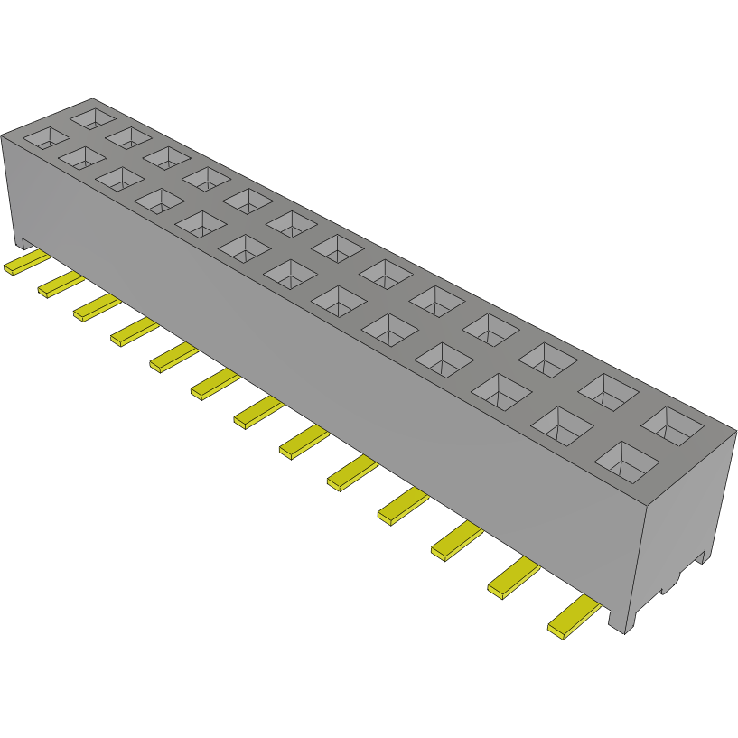 Samtec-MMS-113-02-L-DV-TR Connector Headers and PCB Receptacles Conn Socket Strip SKT 26 POS 2mm Solder ST Top Entry SMD T/R Samtec-MMS-113-02-L-DV-TR Connector Headers and PCB Receptacles Conn Socket Strip SKT 26 POS 2mm Solder ST Top Entry SMD T/R