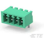 TE Connectivity-284512-4 Connector Headers and PCB Receptacles Conn Shrouded Header (4 Sides) M 4 POS 3.5mm Solder RA Side Entry Thru-Hole