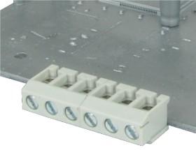 Amphenol-T90221800000G Connector Terminal Blocks Conn Terminal Block 2 POS 5.08mm Solder RA Thru-Hole 15A