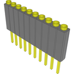 Samtec-ESS-110-TT-07 Connector Headers and PCB Receptacles Conn Socket Strip SKT 10 POS 2.54mm Solder ST Thru-Hole Bulk