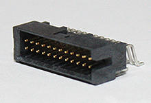 2011730122 - Slim-Grid Header, 22 Circuits, Surface Mount, Right-Angle, Shrouded, 0.38µm Gold (Au) Plated, Tube, Lead-Free