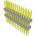 Samtec-TW-13-08-G-D-315-260 Connector Headers and PCB Receptacles Conn Board Stacker HDR 26 POS 2mm Solder ST Top Entry Thru-Hole Bulk