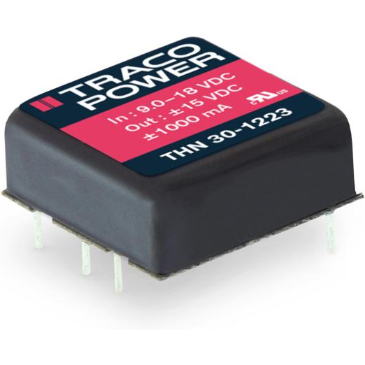 Traco Power-THN 30-4811 DC to DC Converter and Switching Regulator Module Module DC-DC 48VIN 1-OUT 5V 6A 30W 6-Pin