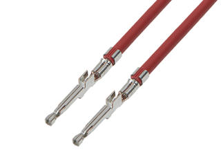 2174702121 - Pre-Crimped Lead Ultra-Fit Female-to-Ultra-Fit Female, Tin (Sn) Plating,  75.00mm Length, 16 AWG, Red