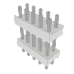 Samtec-HW-05-15-T-D-400-SM Connector Headers and PCB Receptacles Conn Board Stacker HDR 10 POS 2.54mm Solder ST Top Entry SMD Tube Samtec-HW-05-15-T-D-400-SM Connector Headers and PCB Receptacles Conn Board Stacker HDR 10 POS 2.54mm Solder ST Top Entry SMD Tube