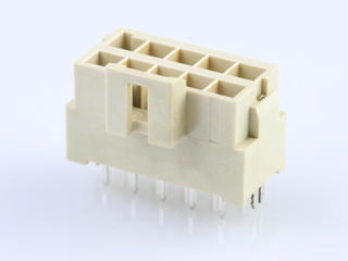 1722992210 - Ultra-Fit Vertical Header, 3.50mm Pitch, Dual Row, 10 Circuits, with Solder Clips, 0.38µm Gold (Au) Plating, Natural, Glow-Wire Capable