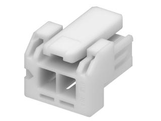 5055700200 - 2.00mm Pitch, Micro-Lock Plus Receptacle Crimp Housing, Single Row, Positive Lock, 2 Circuits, Low-Halogen, Natural (White)