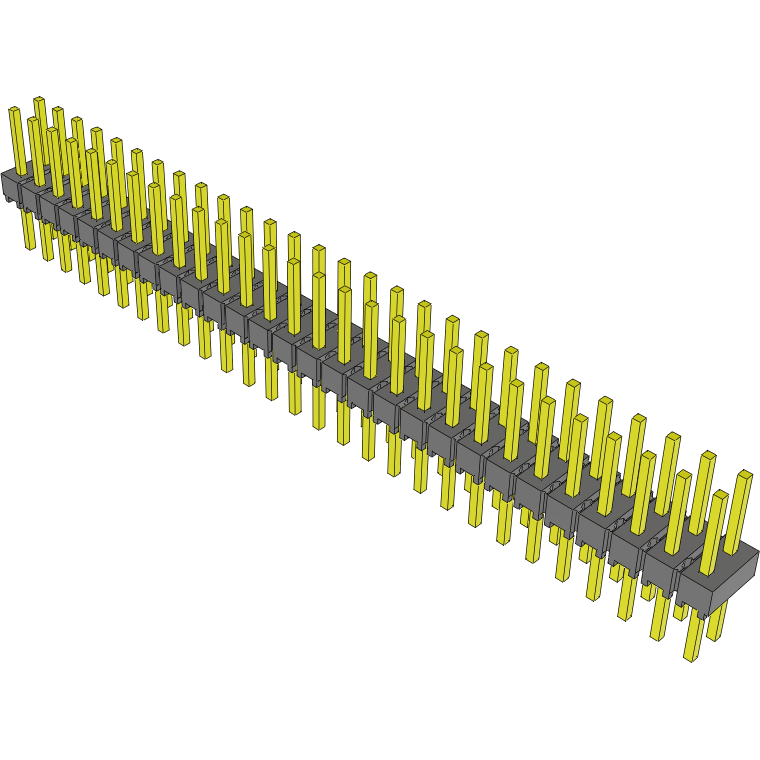 Samtec-HMTSW-128-08-S-D-240 Connector Headers and PCB Receptacles Conn Unshrouded Header HDR 56 POS 2.54mm Solder ST Top Entry Thru-Hole Bulk