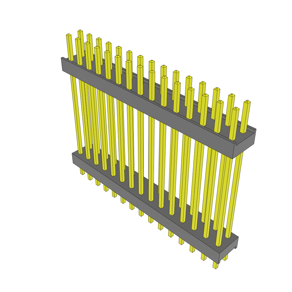 Samtec-ZW-15-13-G-D-936-118 Connector Headers and PCB Receptacles Conn Board Stacker HDR 30 POS 2.54mm Solder ST Top Entry Thru-Hole Bulk