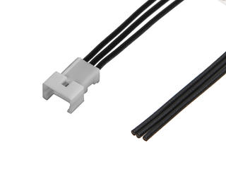 2181110302 - PicoBlade Male-to-Pigtail Off-the-Shelf (OTS) Cable Assembly, Single Row, 225.00mm Length, 3 Circuits, Natural