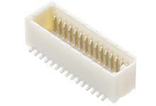 533072871 - SlimStack Board-to-Board Connector, 0.80mm Pitch, Plug, 4.50 or 5.50mm Mated Height, 28 Circuits, Vertical, without Boss