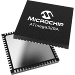 Microchip Technology-ATMEGA329A-MU Microcontrollers - MCUs MCU 8-bit AVR RISC 32KB Flash 2.5V/3.3V/5V 64-Pin QFN EP Tray