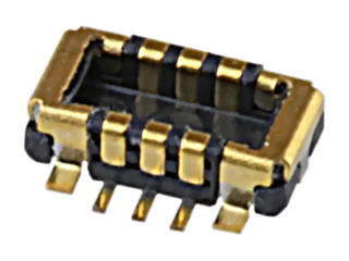 5052740642 - SlimStack Board-to-Board Plug, 0.35mm Pitch, SSB RP Series, 0.80 or 0.90mm Mated Height, 2.00mm Mated Width, 6 Circuits, Armor Nail, 0.25mm Fitting Nail Width