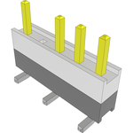 Samtec-HW-05-16-L-S-250-SM-004 Connector Headers and PCB Receptacles Conn Board Stacker HDR 5 POS 2.54mm Solder ST Top Entry SMD Tube