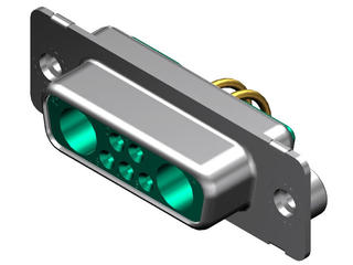 1731070681 - FCT Mixed Layout D-Sub Connector, Female, Right-Angle, PCB Through Hole, Gold Plating, Tin-plated Shell, #4-40 Clinch Nut, 7 Circuits Max, 5 Signal Contacts Loaded, Green Insulator 1731070681 - FCT Mixed Layout D-Sub Connector, Female, Right-Angle, PCB Through Hole, Gold Plating, Tin-plated Shell, #4-40 Clinch Nut, 7 Circuits Max, 5 Signal Contacts Loaded, Green Insulator