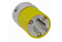 1301440043 - Safeway Plug, 2 Pole/3 Wire, NEMA 5-15, 125V, Yellow