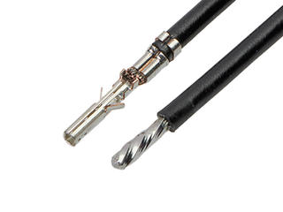2147611111 - Pre-Crimped Lead Micro-Fit 3.0 Female-to-Pigtail, Tin (Sn) Plating, 75.00mm Length, 20 AWG, Black