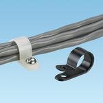 Panduit-CCH100-S10-C0 Cable Clamps and Clips Cable Management, Clamp Nylon 6/6 Black Screw Mount 25.4mm