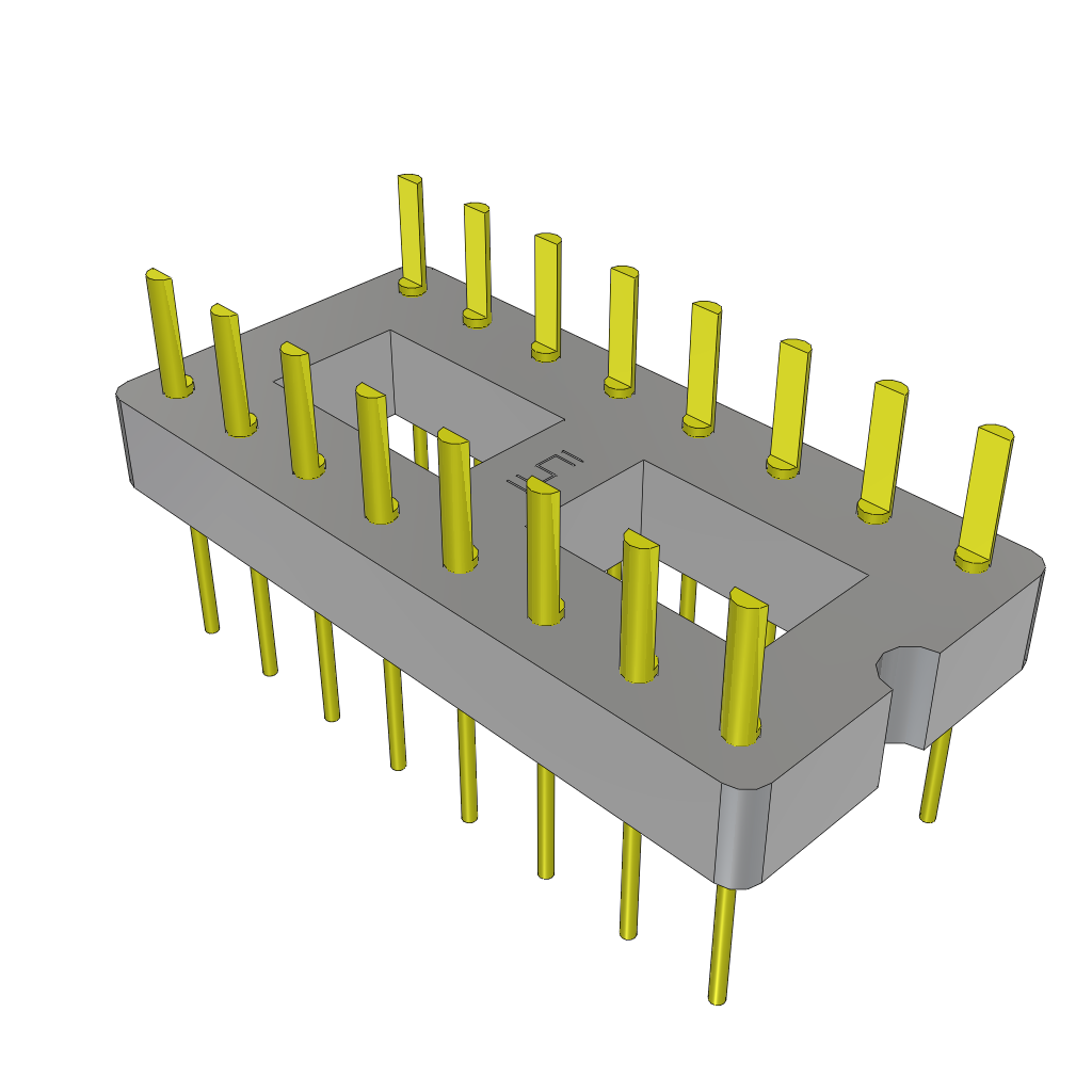 Samtec-APA-316-T-C Connector Socket Conn DIP Adapter HDR 16 POS 2.54mm ST Thru-Hole Bulk