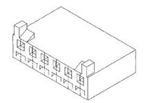 430610006 - 3.96mm Pitch SPOX Housing, 6 Circuits, Natural