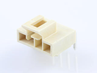 1053132104 - Nano-Fit Right-Angle Header, Through Hole, 2.50mm Pitch, Single Row, 4 Circuits, Tin (Sn) Plating, Natural, Glow-Wire Capable, Tray