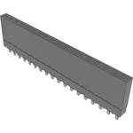 Samtec-ESW-118-12-T-S Connector Headers and PCB Receptacles Conn Elevated Socket SKT 18 POS 2.54mm Solder ST Top Entry Thru-Hole Tube