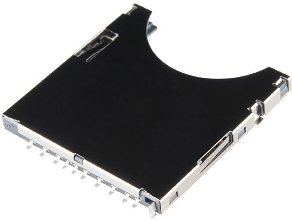 SparkFun Electronics-PRT-12769 Connector Memory Card SD/MMC Socket SparkFun Electronics-PRT-12769 Connector Memory Card SD/MMC Socket