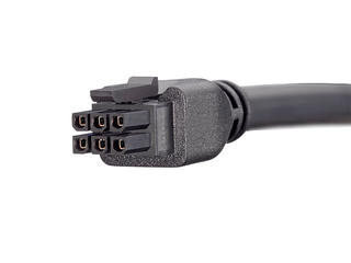 2451320610 - Micro-fit 3.0-to-Micro-Fit 3.0 Off-the-Shelf (OTS) Overmolded Cable Assembly, Dual Row, 1.0m Length, 6 Circuits, Black