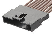 1510980006 - 2.00mm Pitch Milli-Grid Plug Housing, 6 Circuits, Lead-Free, Black