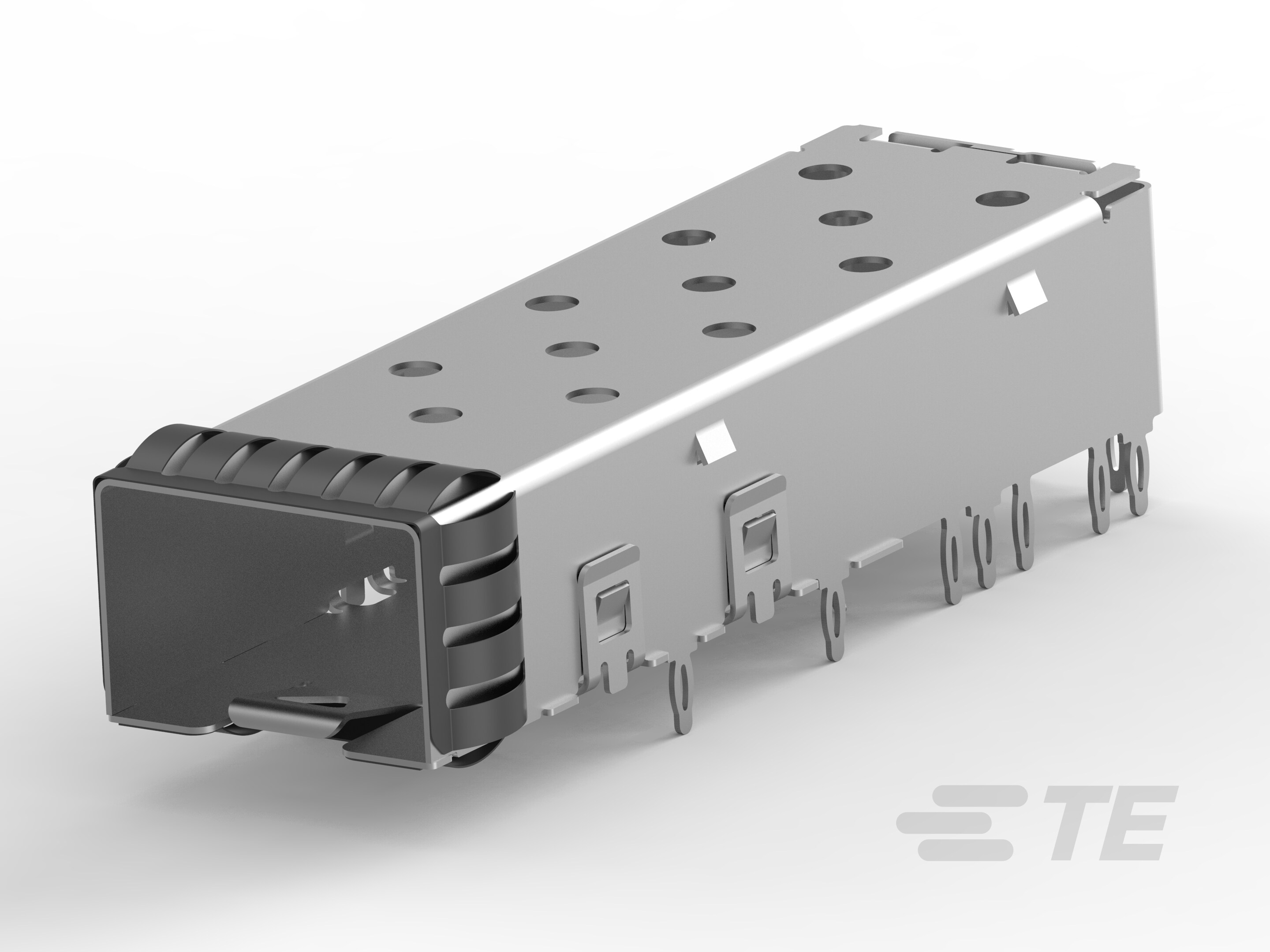 SFP+ 1x1 Cage Assy, Press-Fit, 20 Pin-2057159-1