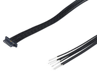 2263921044 - Zero-Hachi-to-Pigtail Off-the-Shelf (OTS) Cable Assembly, Single Row, Tin (Sn) Plating, 4 Circuits, 600.00mm Length, Black