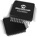 Microchip Technology-KSZ8863MLL Ethernet Switches Ethernet Switch 3-Port 100Mbps 48-Pin LQFP Tray