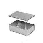 Bud Industries-CU-247  Natural Die Cast Aluminum Bracket Mount Box