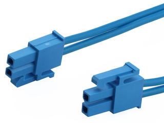 2261962022 - Mini-Fit Versa Color-to-Mini-Fit Versa Color Off-the-Shelf (OTS) Cable Assembly, 4.20mm Pitch, Dual Row, 150.00mm Length, 2 Circuits, Blue