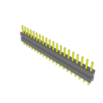 Samtec-ZW-20-08-T-S-240-110 Connector Headers and PCB Receptacles Conn Board Stacker HDR 20 POS 2.54mm Solder ST Top Entry Thru-Hole Bulk
