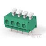 TE Connectivity-1-2834018-4 Connector Terminal Blocks Conn PC Terminal Block F 4 POS 5mm Solder ST Thru-Hole 10A/Contact Box/Carton