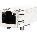 Molex-0857891006 Connector Telephone and Telecom Conn RJ-45 F 16 POS 1.02mm Solder RA Thru-Hole 20 Terminal 1 Port Magnetic Jack, MXMag, RJ45 Cat 5e Tray