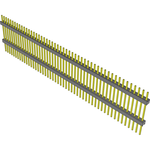 Samtec-EW-50-13-G-S-705 Connector Headers and PCB Receptacles Conn Board Stacker HDR 50 POS 2.54mm Solder ST Top Entry Thru-Hole Bulk
